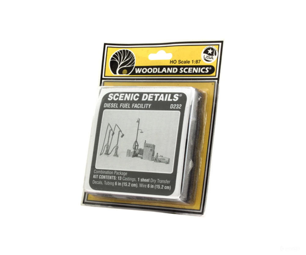 Woodland Scenics 232 Diesel Fuel Facility - Scenic Details(R) - - Unpainted Kit Other Scenery