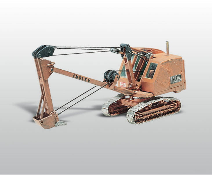 Woodland Scenics 237 Insley Model K Backhoe - Kit -- On Crawler Chassis Cars & Trucks