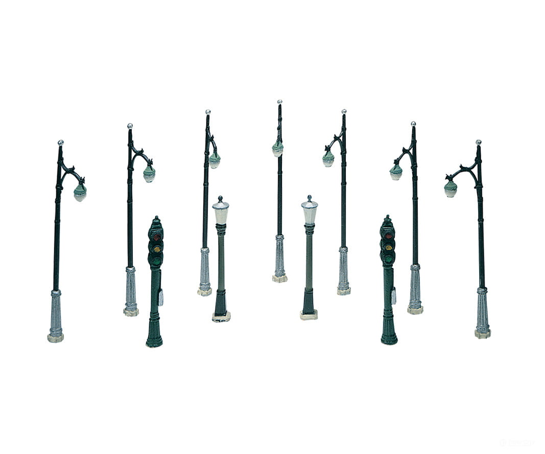 Woodland Scenics 248 Street & Traffic Light Set - Nonworking - - Unpainted Kit Pkg(11) Other Scenery