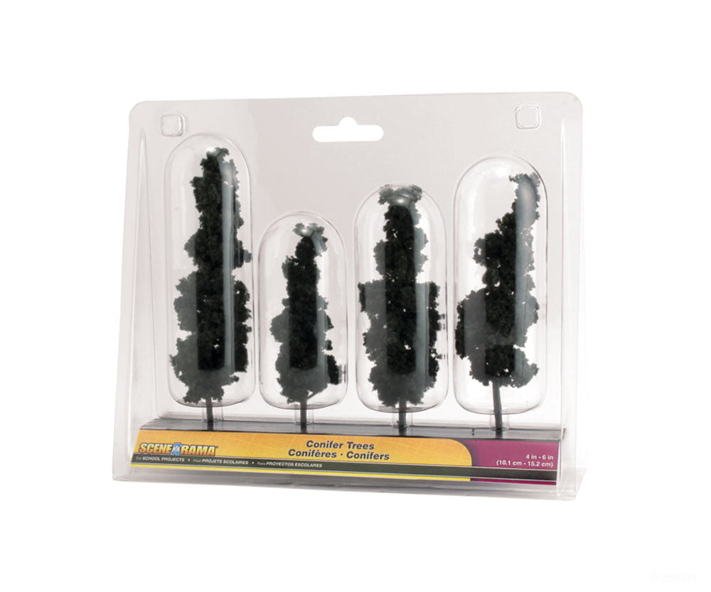 Woodland Scenics 4151 Conifer Tree (4/Pk) Trees & Vegetation