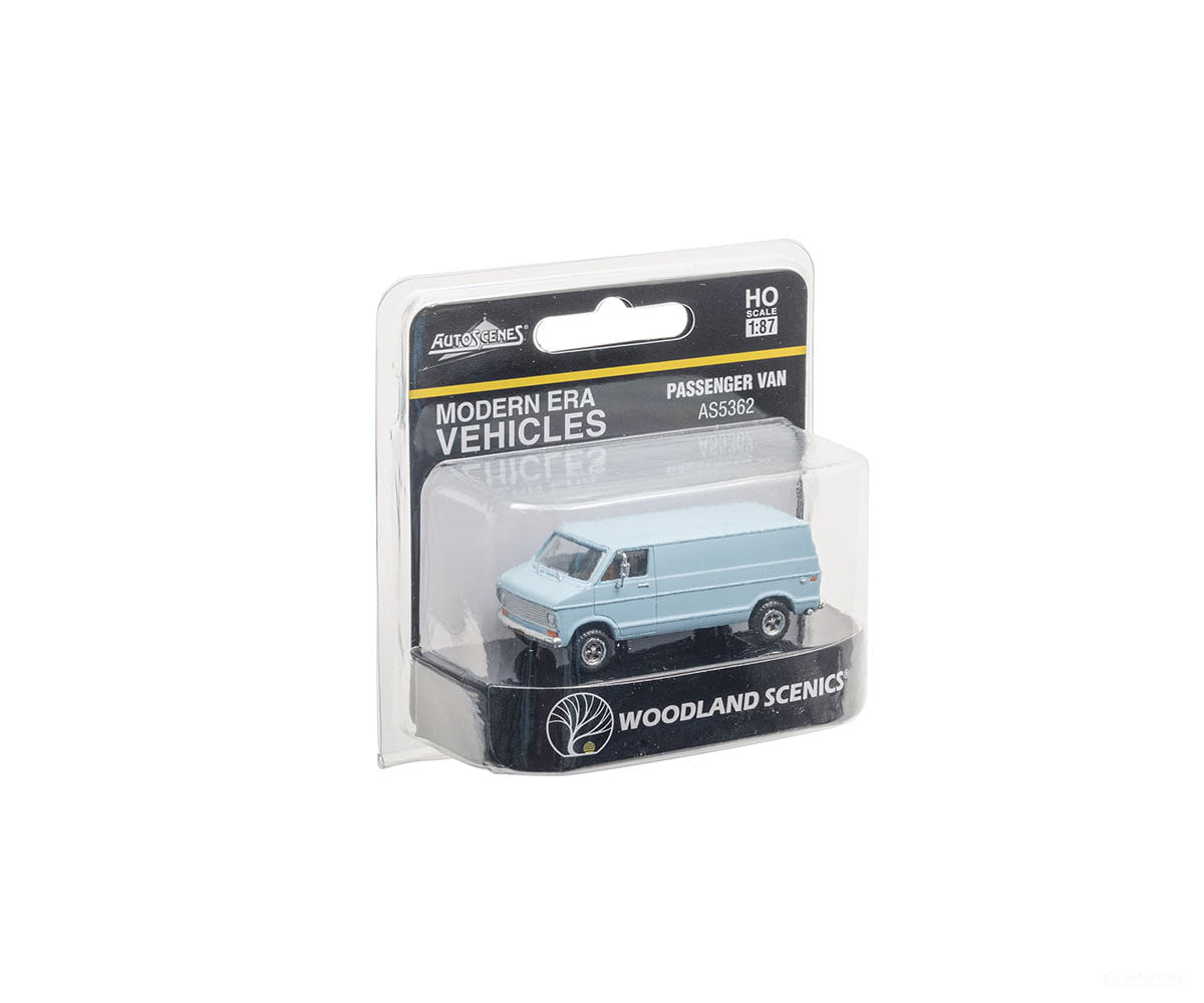 Woodland Scenics 5362 Passenger Van - Modern Era Vehicles - - Light Blue Cars & Trucks