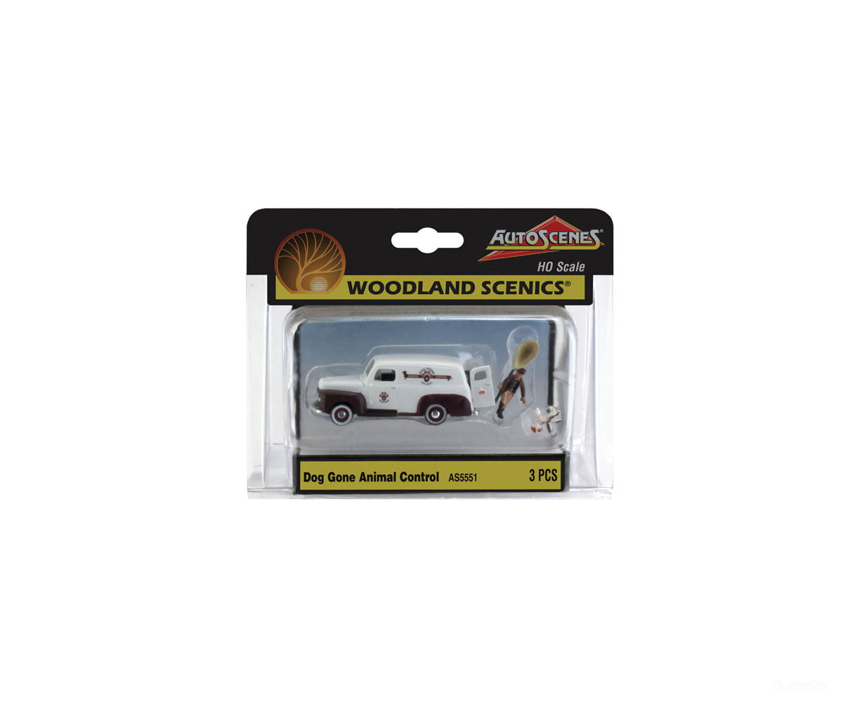Woodland Scenics 5551 Dog Gone Animal Control Cars & Trucks