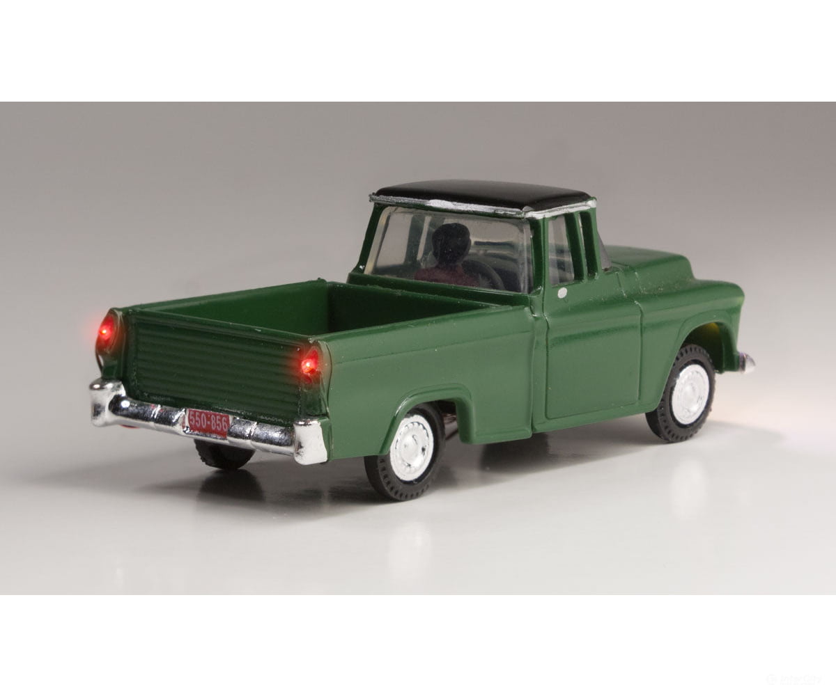 Woodland Scenics 5590 Just Plug(R) Lighted Vehicle Green Pickup Cars & Trucks