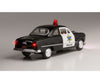 Woodland Scenics 5593 Police Car - Just Plug(R) Lighted Vehicle Black White Cars & Trucks
