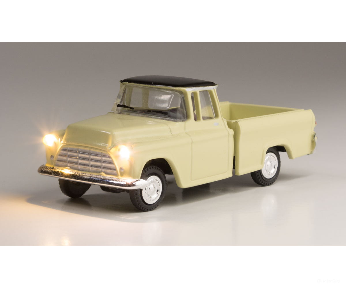 Woodland Scenics 5597 Just Plug(R) Lighted Vehicle Work Truck (Light Yellow) Cars & Trucks