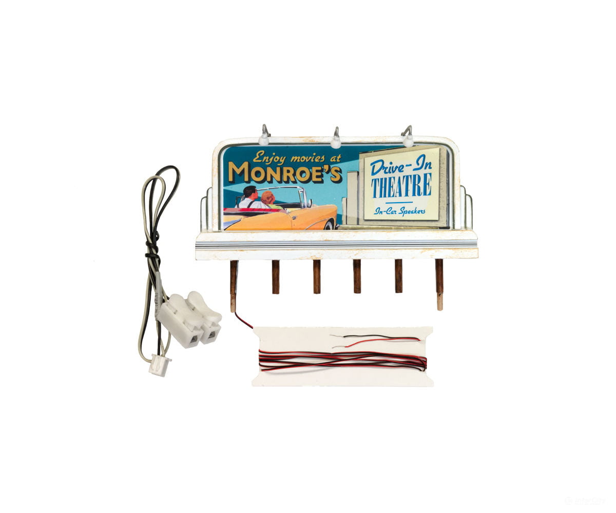 Woodland Scenics 5794 Lighted Billboard - Just Plug(R) Monroe’s Drive - In Lights & Electronics