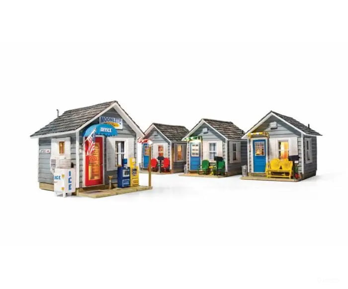 Woodland Scenics Ho 785-5073 Moonlite Motor Court - Built-&-Ready(R) Landmark Structure(R) Includes