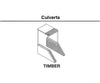 Woodland Scenics 1165 Culverts Pkg(2) (Unpainted Hydrocal(R) Castings) Timber Tunnels & Bridges