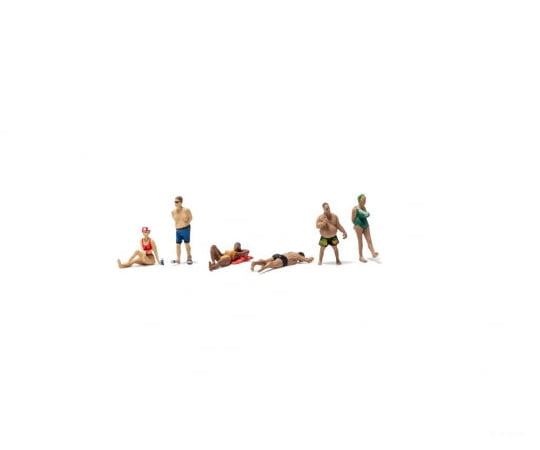 Woodland Scenics N 2219 Scenic Accents(R) Figurines - Beach Goers Pkg(4) Figures