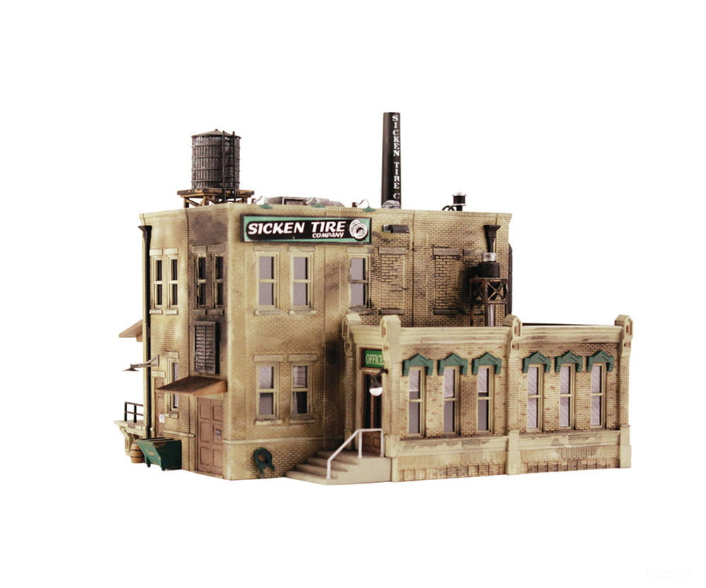Woodland Scenics 5204 Sicken Tire Company - Landmark Structures(R) Kit 3 - 9/16 X 3 - 1/8’ 9 8Cm