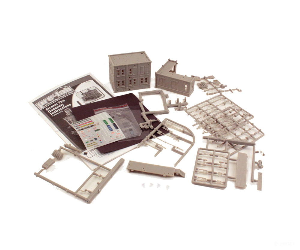 Woodland Scenics 5204 Sicken Tire Company - Landmark Structures(R) Kit 3 - 9/16 X 3 - 1/8’ 9 8Cm