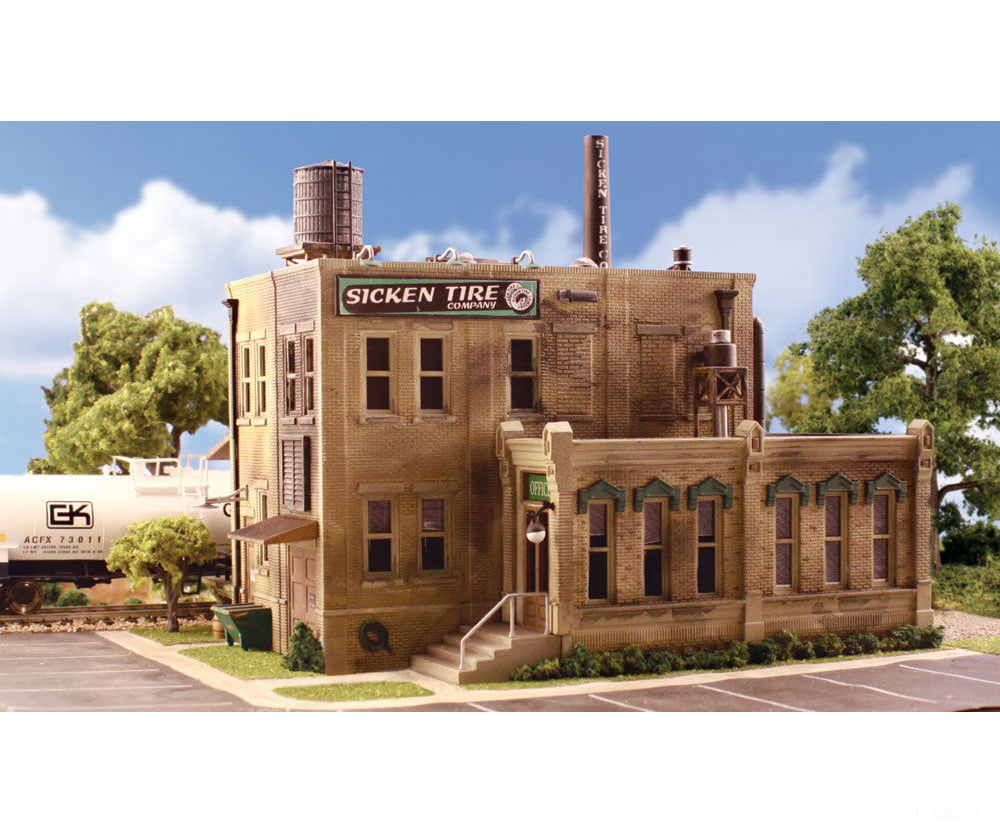 Woodland Scenics 5204 Sicken Tire Company - Landmark Structures(R) Kit 3 - 9/16 X 3 - 1/8’ 9 8Cm