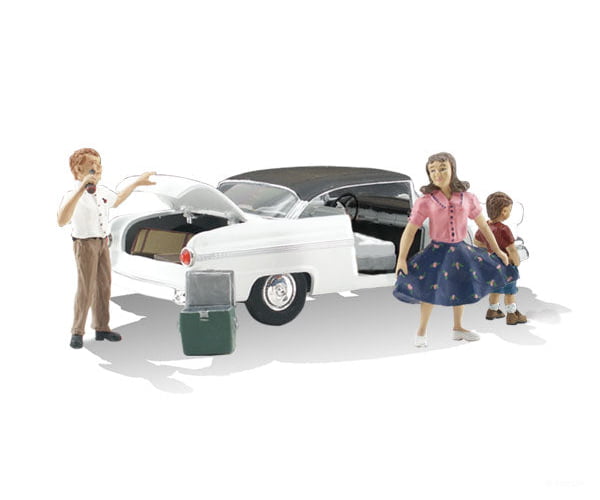 Woodland Scenics 5342 Autoscenes(Tm) - - Pit Stop Cars & Trucks