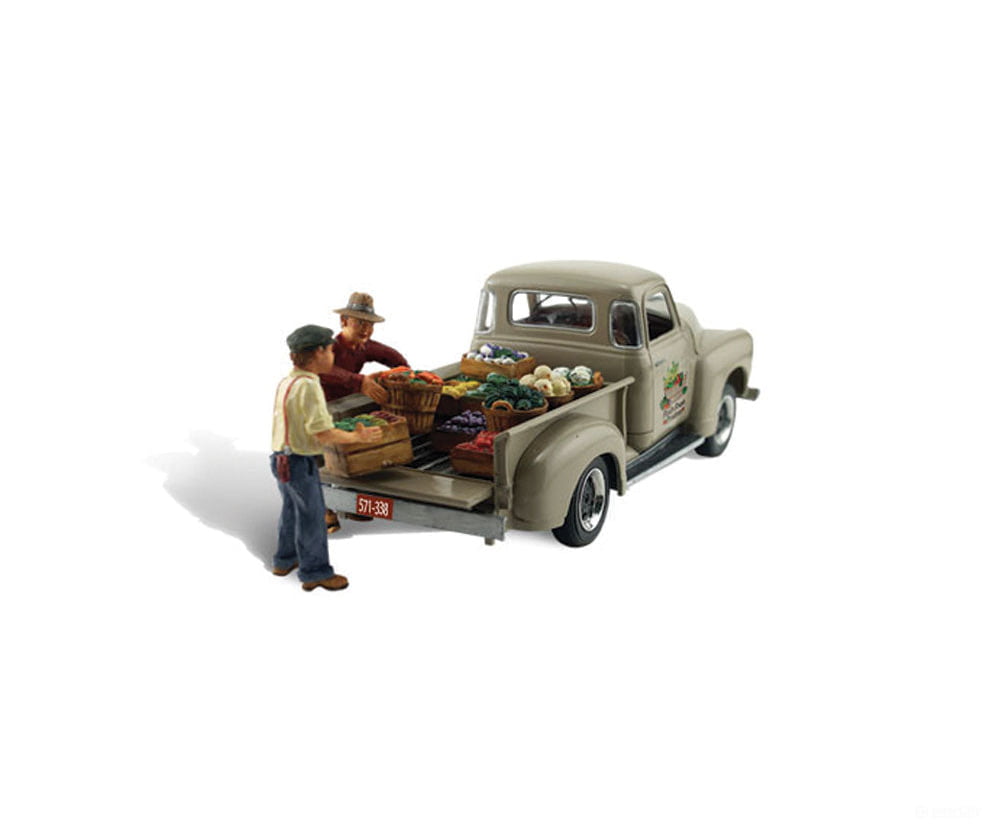 Woodland Scenics 5346 Autoscenes(R) - - Paul’s Fresh Market Cars & Trucks