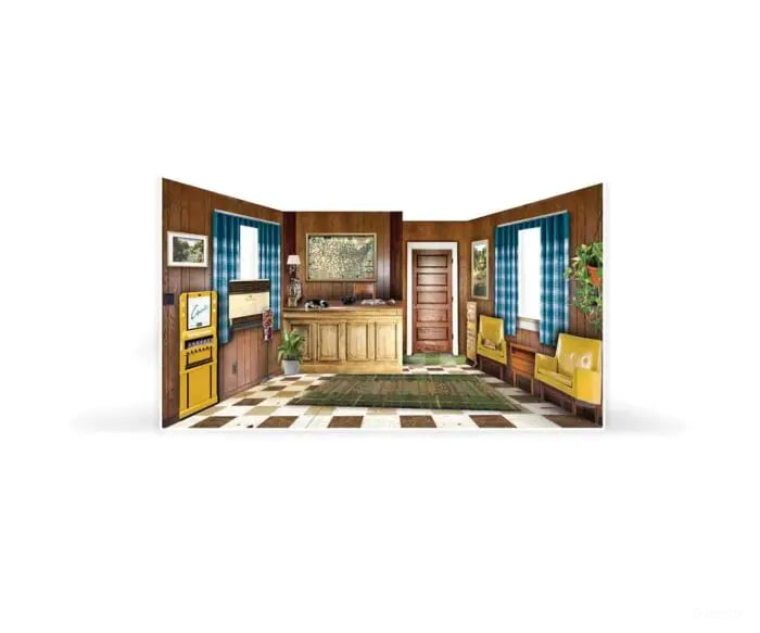 Woodland Scenics N 785-4963 Moonlite Motor Court - Built-&-Ready(R) Landmark Structure(R) Includes