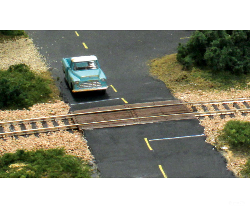 Woodland Scenics 1145 Wood Grade Crossing Pkg(2) Scenery Details