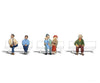 Woodland Scenics 2731 Scenic Accents(R) Figures - - Seated Passengers Pkg(5)