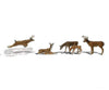 Woodland Scenics 2738 Scenic Accents(R) - - White - Tail Deer Pkg(6) Figures