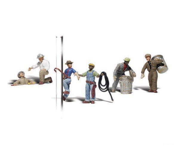 Woodland Scenics 2742 Scenic Accents(R) Figures - - City Workers Pkg(6)