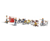 Woodland Scenics 2752 Scenic Accents(R) Figures - - Bicycle Buddies Pkg(4)