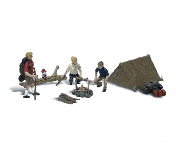 Woodland Scenics 2754 Scenic Accents(R) - - Campers & Accessories Pkg(3) Figures