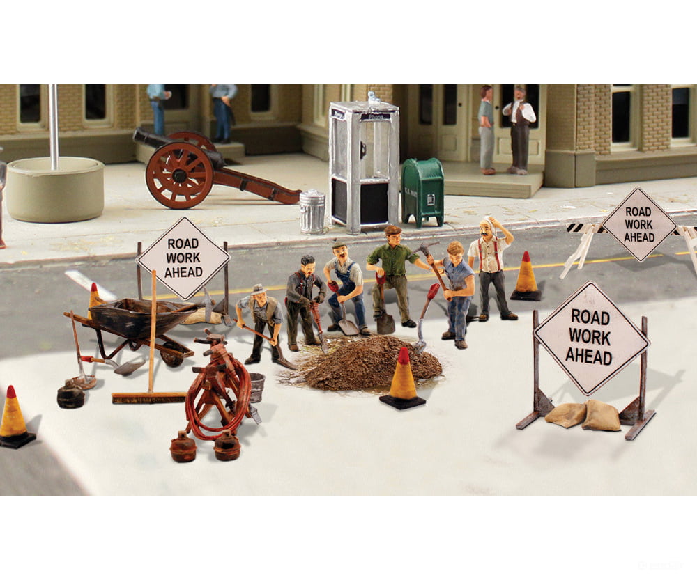 Woodland Scenics 2761 Scenic Accents(R) - - Road Crew Pkg(6) Figures