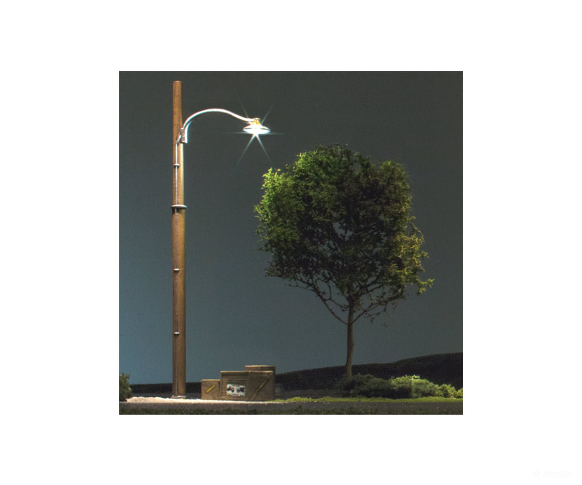 Woodland Scenics 5646 Wooden Pole Street Light - Just Plug(Tm) Pkg(2) Lights & Electronics