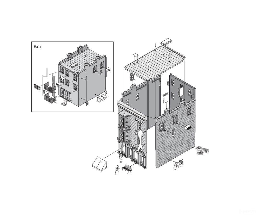 Woodland Scenics 5892 J. W. Cobbler - Landmark Structures(R) - - Kit 7 - 17/32 X 10 - 5/8 10 -