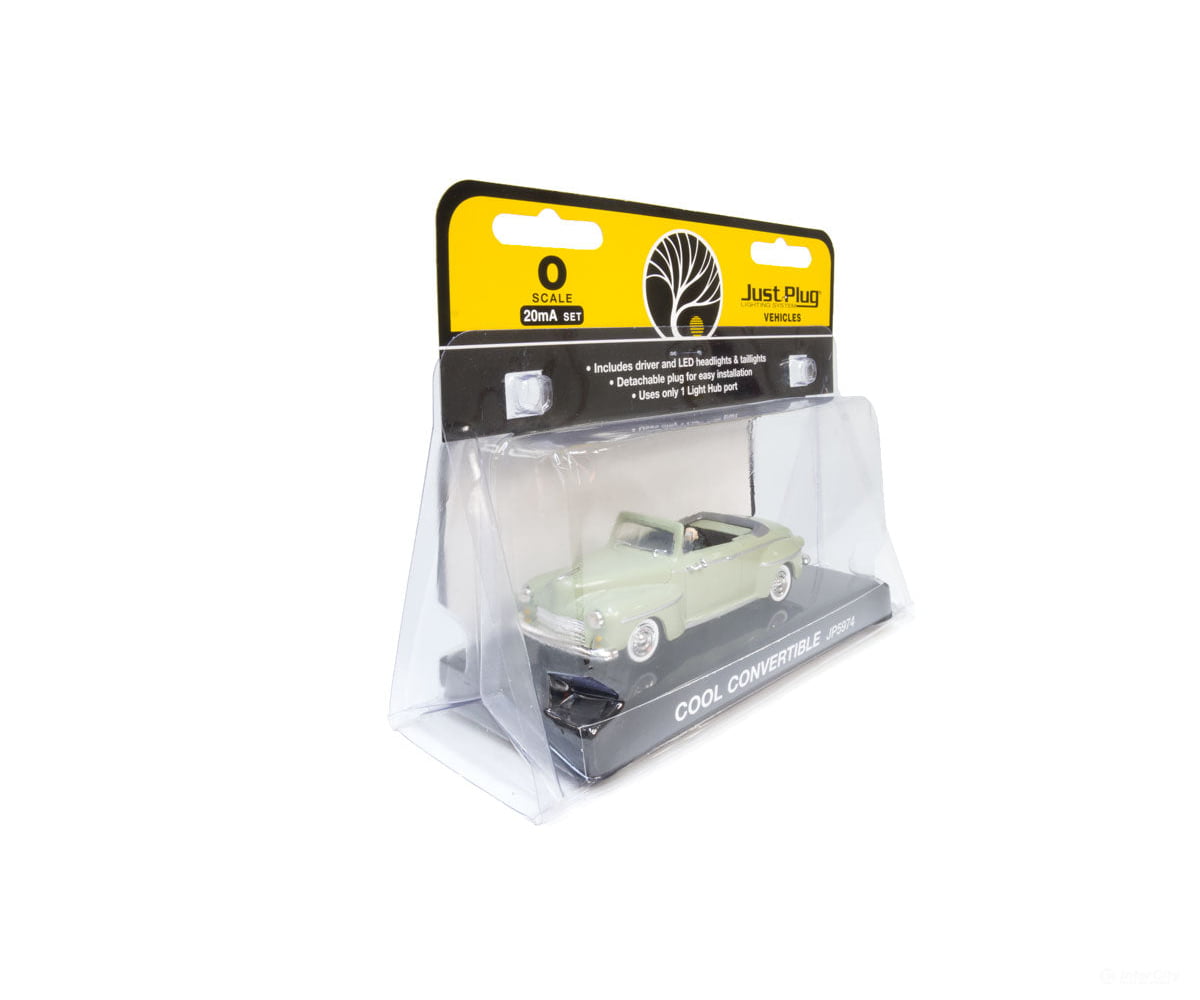 Woodland Scenics 5974 Just Plug(R) Lighted Vehicle - - Cool Convertible (Light Green) Cars & Trucks
