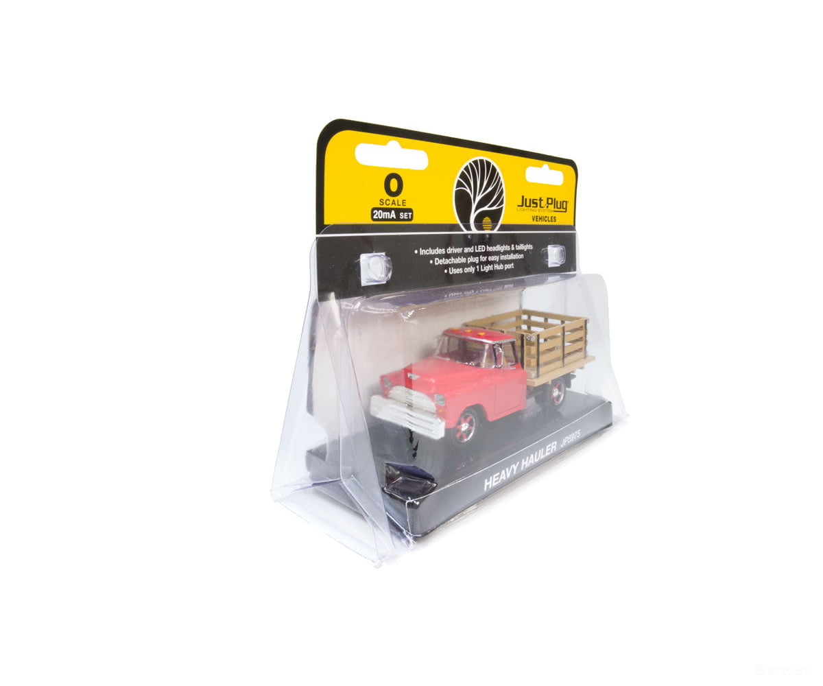 Woodland Scenics 5975 Just Plug(R) Lighted Vehicle - - Heavy Hauler (Red) Cars & Trucks