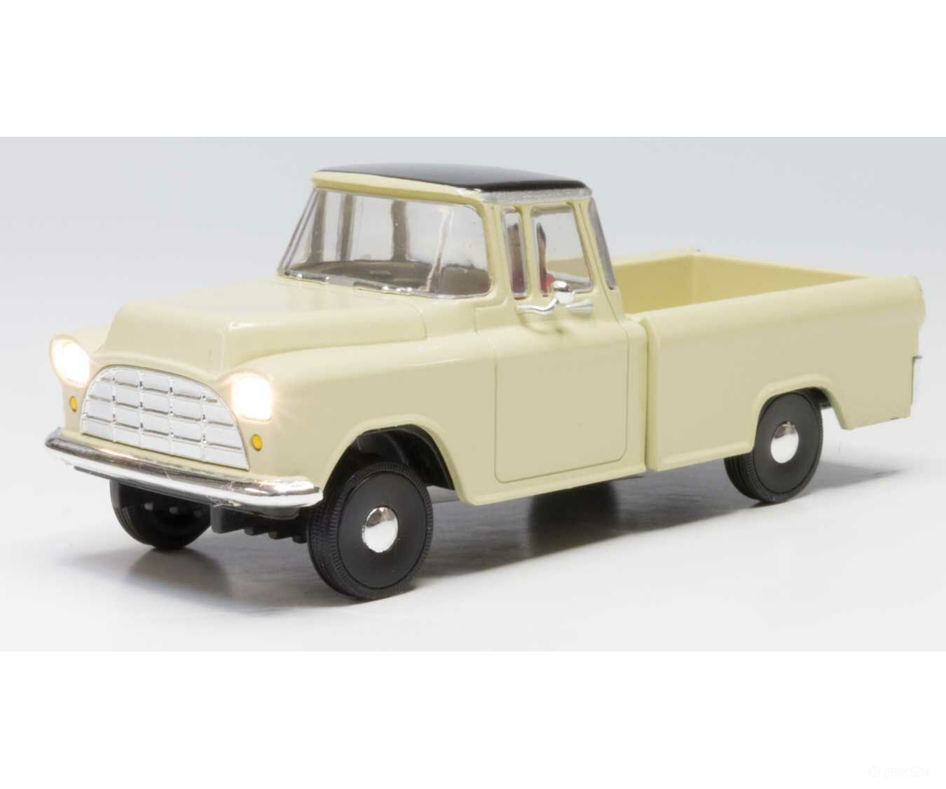 Woodland Scenics 5977 Work Truck - Just Plug(R) Lighted Vehicle -- Light Yellow Cars & Trucks