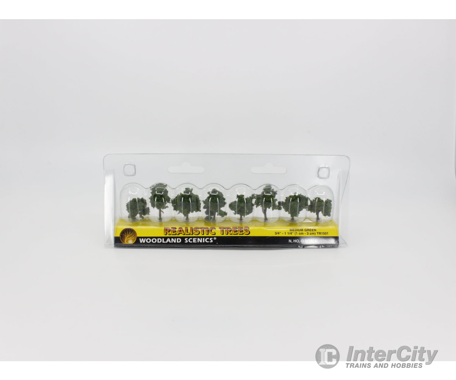 Woodland Scenics Tr1501 Ho Realistic Trees - Medium Green 3/4’’ 1 1/4’’ (1) & Vegetation