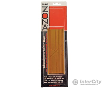 Zona 37-240 Aluminum Thin Slot Miter Box 2 W/.014 Size Tools
